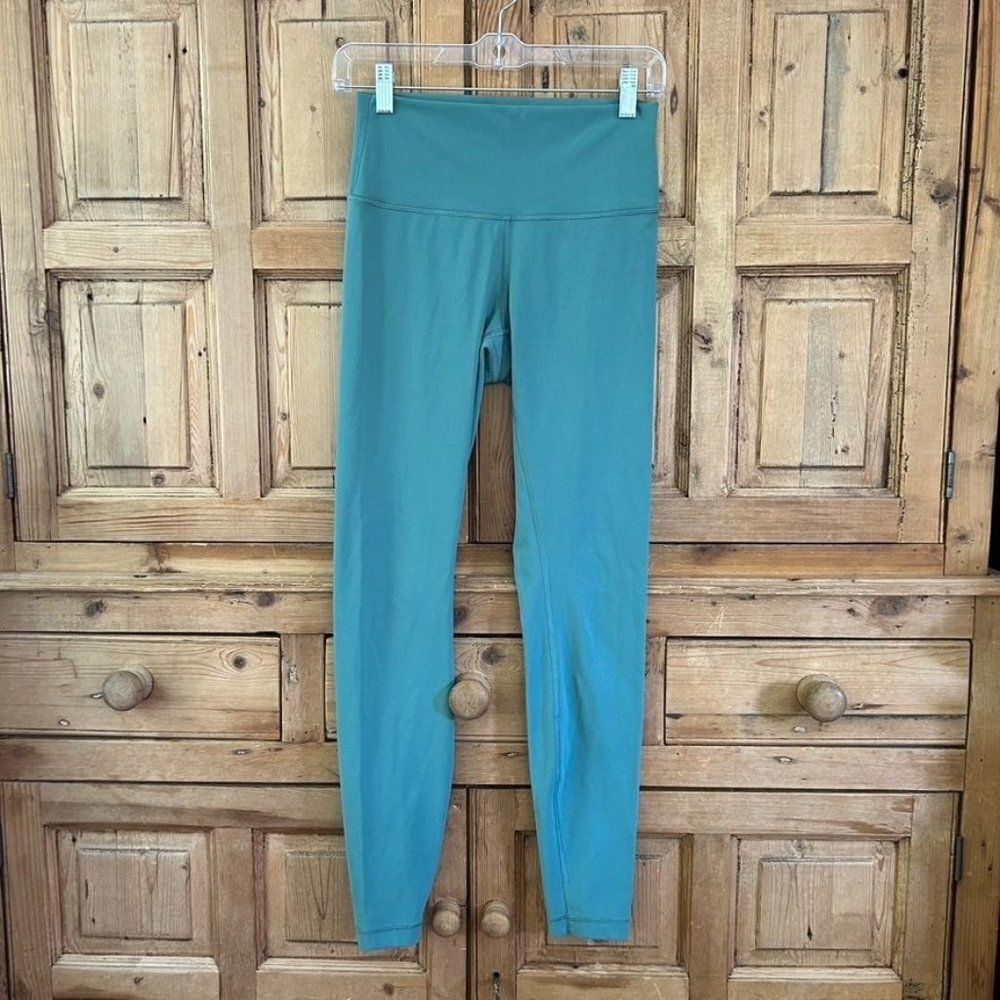Lululemon Wunder Under Hi-Rise Tight Leggings 28"‎ Frosted Pine Womens Size 6